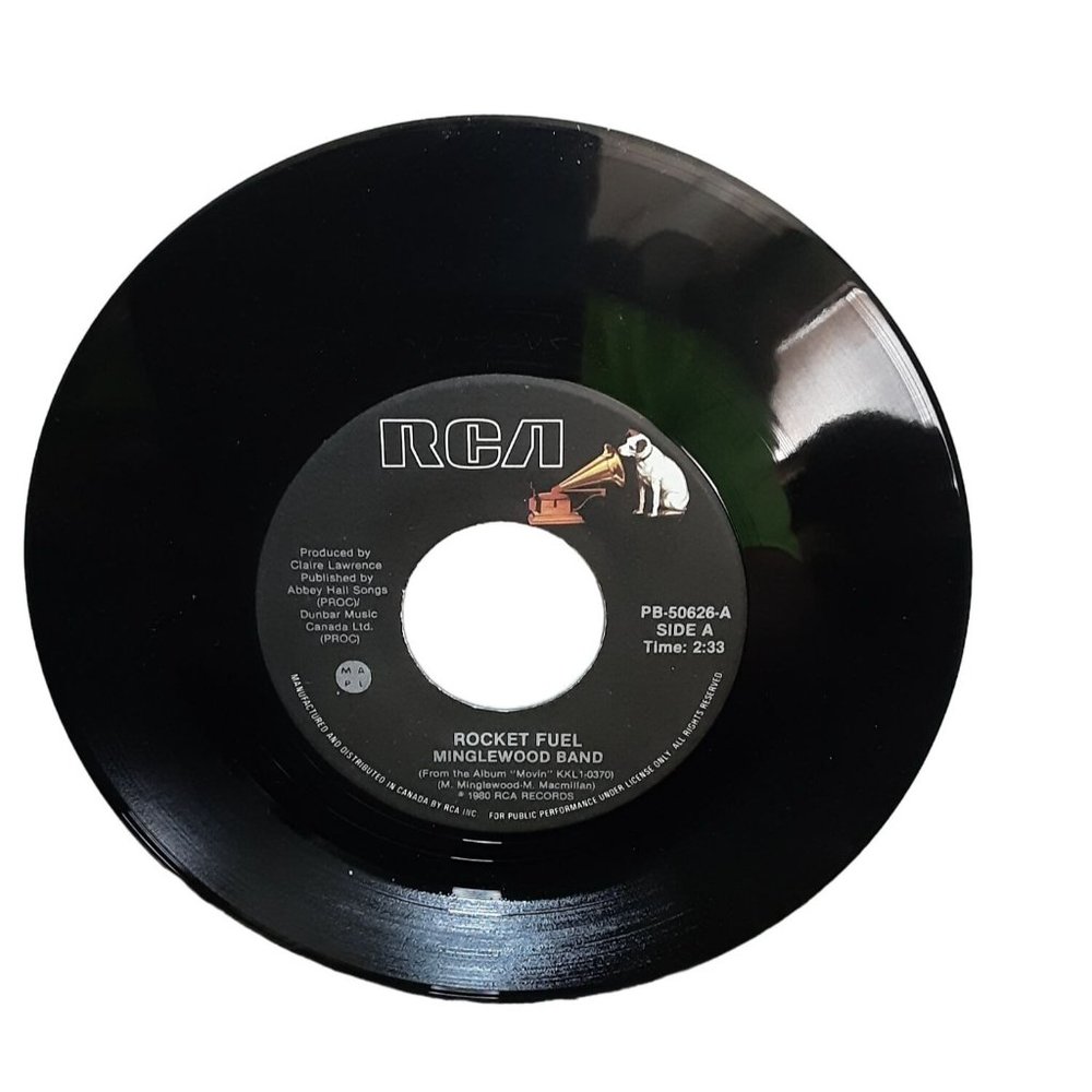 Minglewood Band Rocket Fuel 45 Record RCA 50626 1981